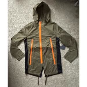 Diamond Lustrous Anorak Green Orange Jacket Women’s Small MSRP $100 New